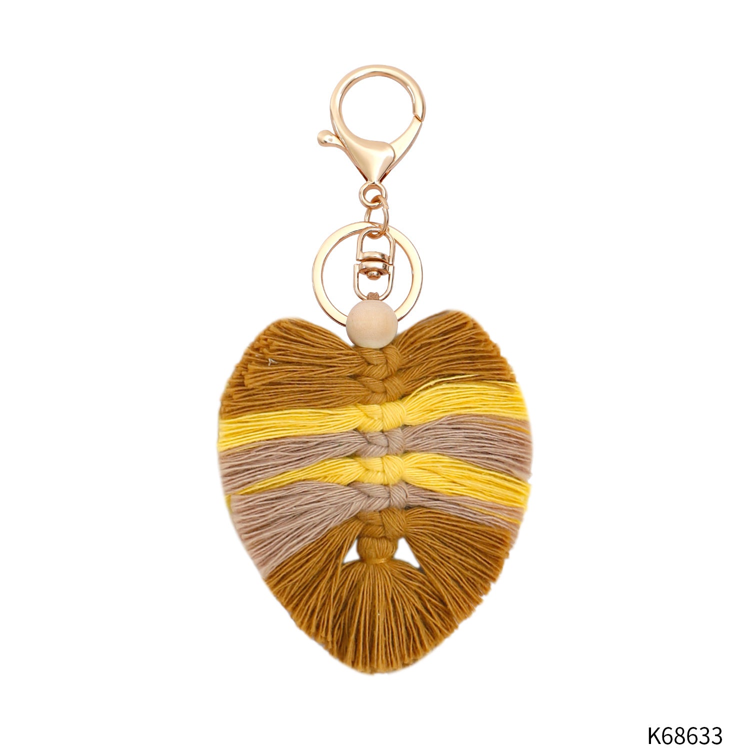 Wholesale of Autumn and Winter Leaves Bohemian Tassels Thanksgiving Alloy Keychains